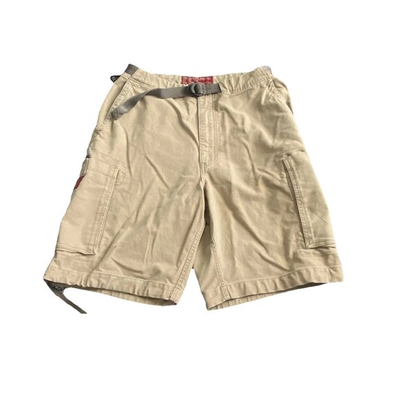 Vintage Y2K Abercrombie &Fitch Paratroops Cargo Shorts Mens 33 Baggy Belt 34x10 - Picture 1 of 5